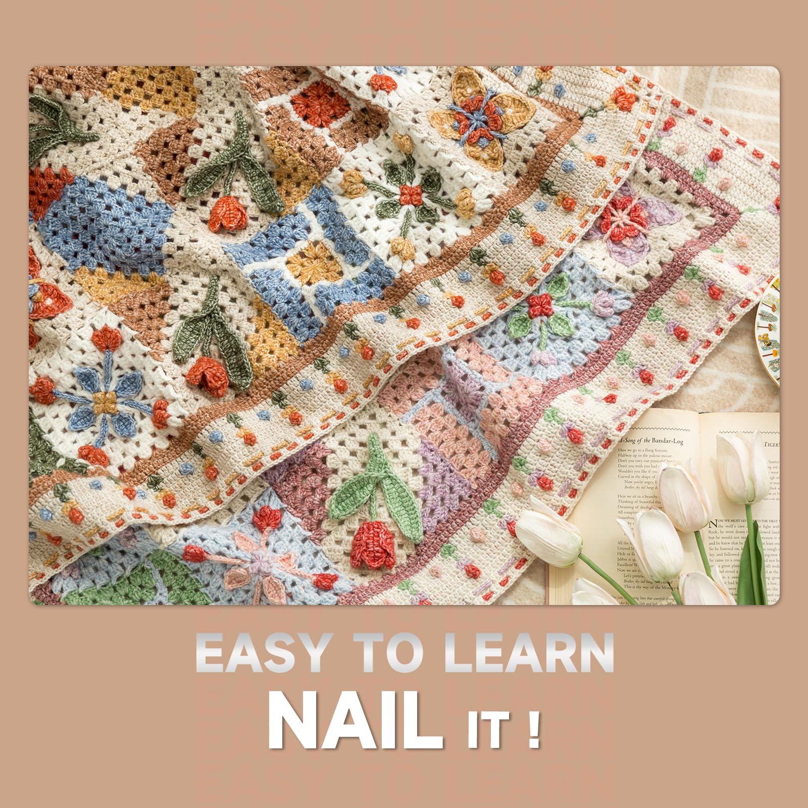 Amazon.com: Susan's Family Blanket Crochet Kit for Upper Level w